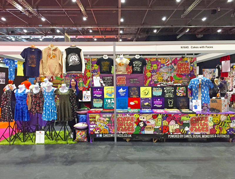 Cakes with Faces Stall at MCM London Comic Con 